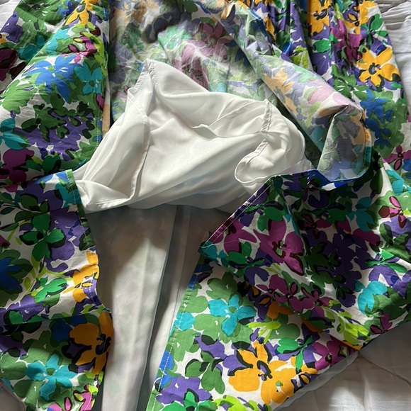 Maggy London  Floral Cotton Poplin Midi Dress - Picture 8 of 8